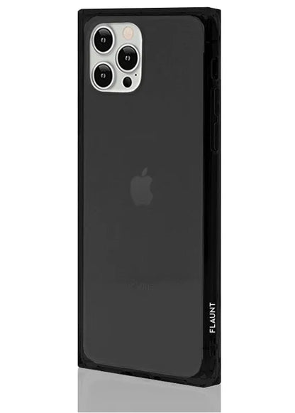 SQUARE® Clear Black iPhone Case
