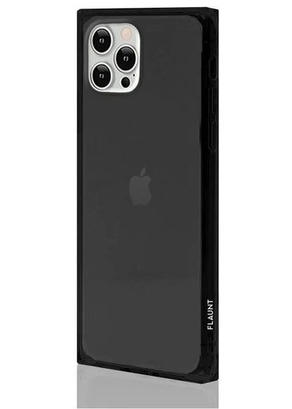 SQUARE® Clear Black iPhone Case