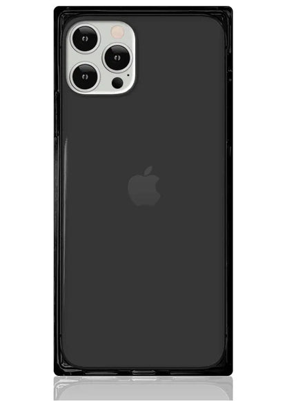 SQUARE® Clear Black iPhone Case