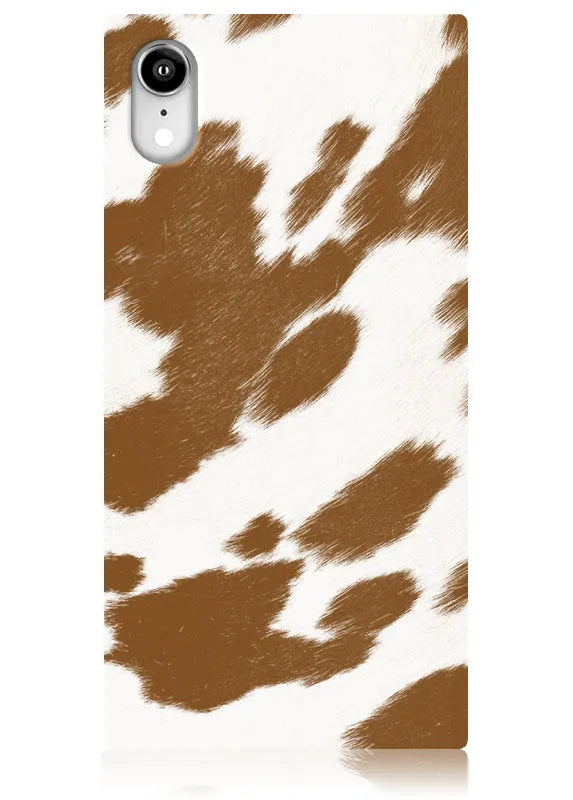 SQUARE® Tan Cow iPhone Case