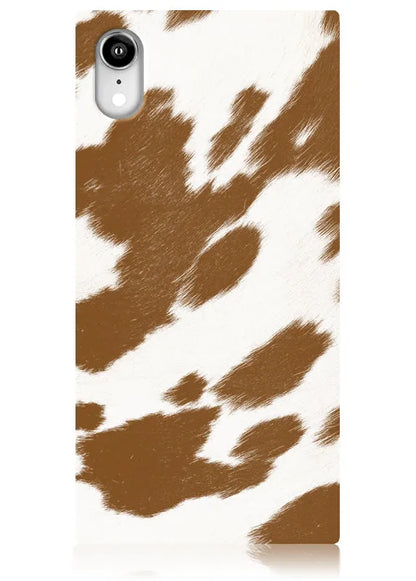 SQUARE® Tan Cow iPhone Case