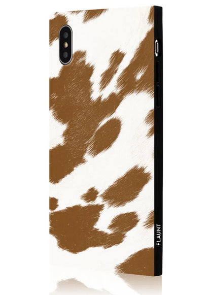 SQUARE® Tan Cow iPhone Case