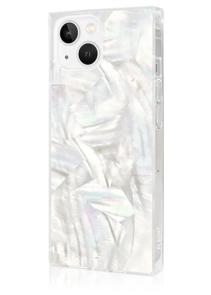 SQUARE® Geo White Mother of Pearl iPhone Case