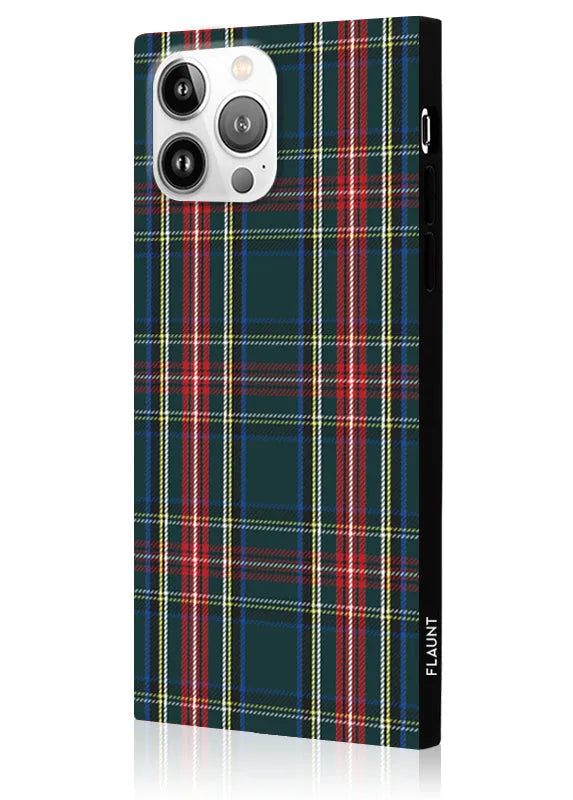 SQUARE® Green Plaid iPhone Case