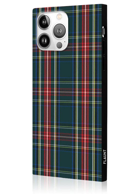 SQUARE® Green Plaid iPhone Case