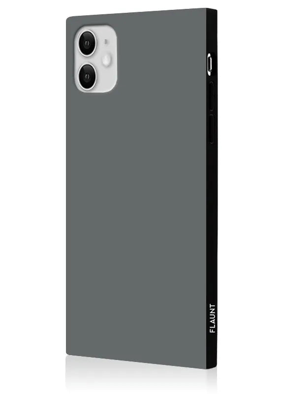 SQUARE® Matte Gray iPhone Case