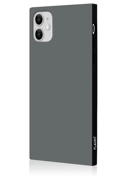 SQUARE® Matte Gray iPhone Case