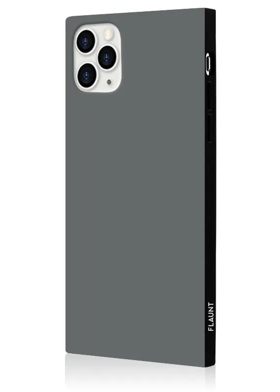 SQUARE® Matte Gray iPhone Case