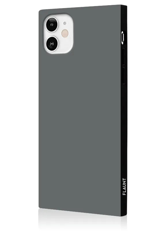 SQUARE® Matte Gray iPhone Case