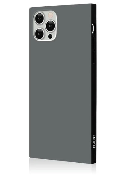 SQUARE® Matte Gray iPhone Case