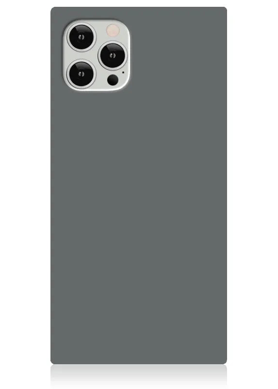 SQUARE® Matte Gray iPhone Case