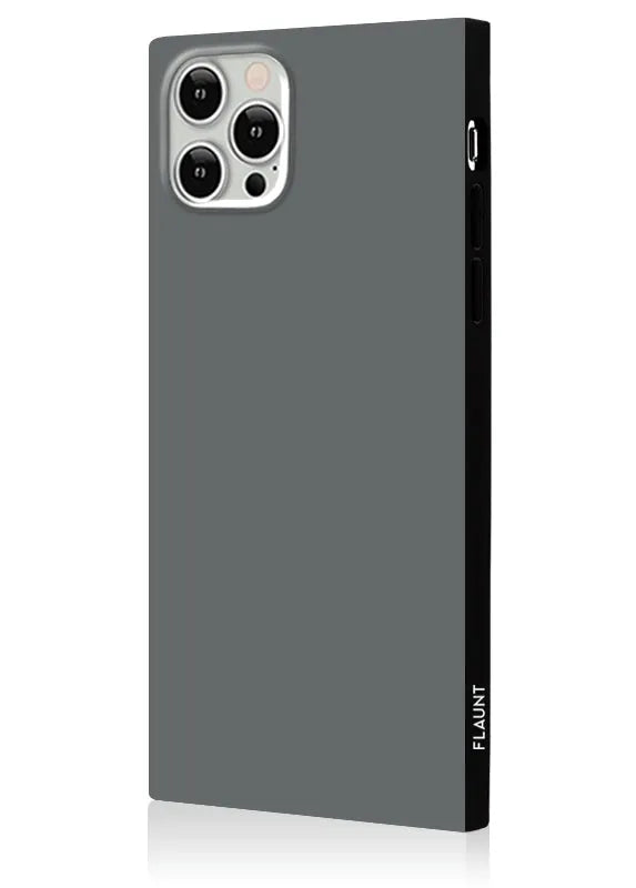 SQUARE® Matte Gray iPhone Case