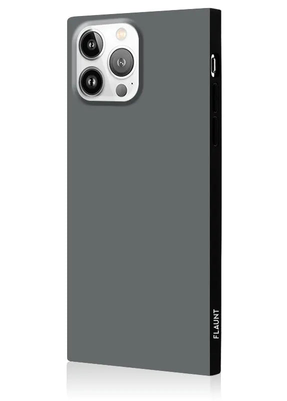 SQUARE® Matte Gray iPhone Case