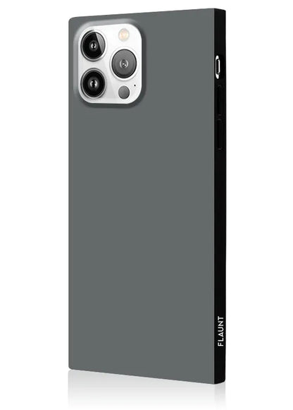 SQUARE® Matte Gray iPhone Case