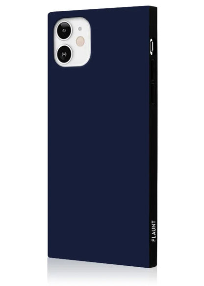 SQUARE® Matte Navy iPhone Case