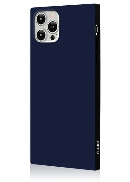 SQUARE® Matte Navy iPhone Case