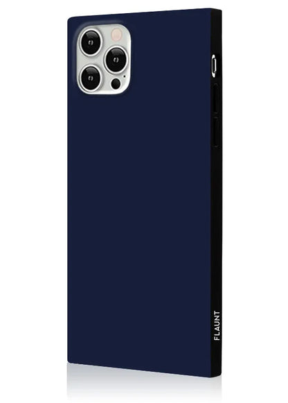 SQUARE® Matte Navy iPhone Case