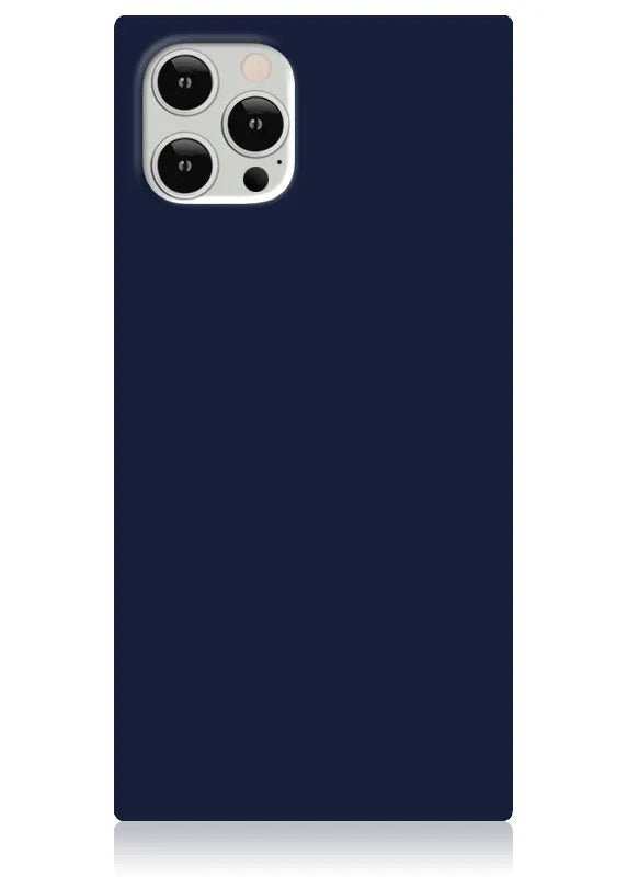 SQUARE® Matte Navy iPhone Case