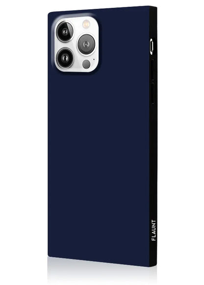 SQUARE® Matte Navy iPhone Case