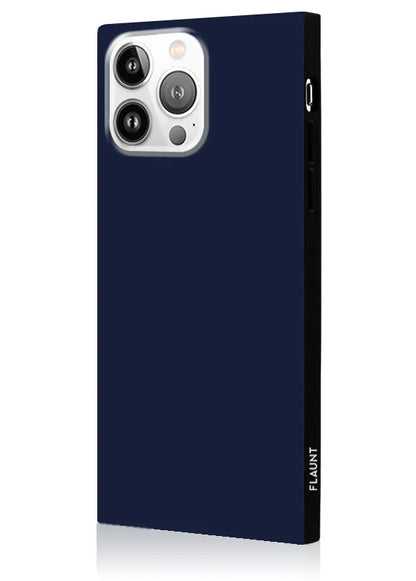 SQUARE® Matte Navy iPhone Case