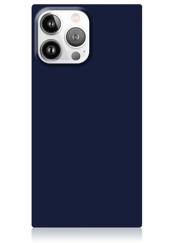 SQUARE® Matte Navy iPhone Case