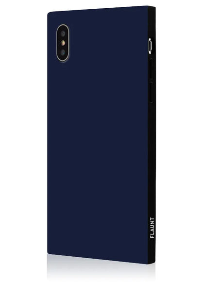 SQUARE® Matte Navy iPhone Case