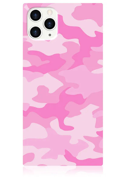 SQUARE® Matte Pink Camo iPhone Case