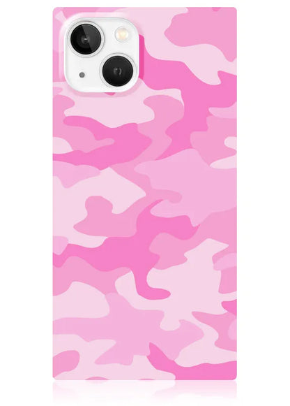 SQUARE® Matte Pink Camo iPhone Case
