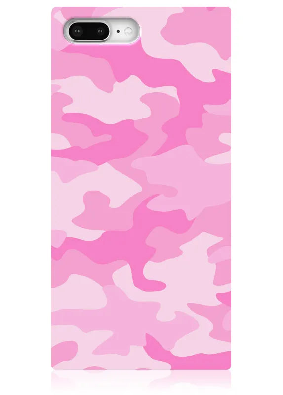 SQUARE® Matte Pink Camo iPhone Case