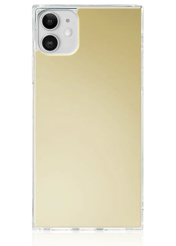 SQUARE® Metallic Gold Mirror iPhone Case