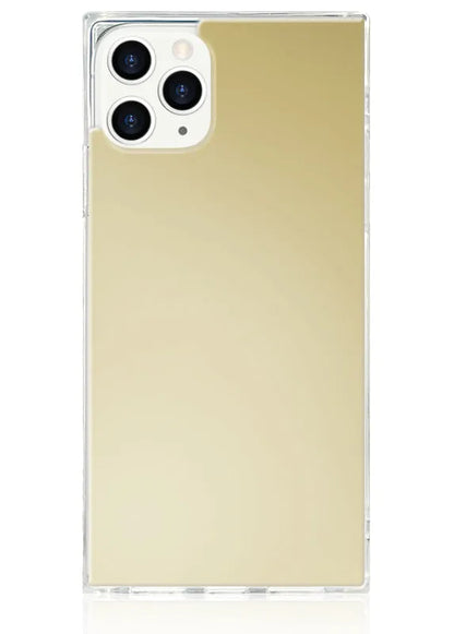 SQUARE® Metallic Gold Mirror iPhone Case