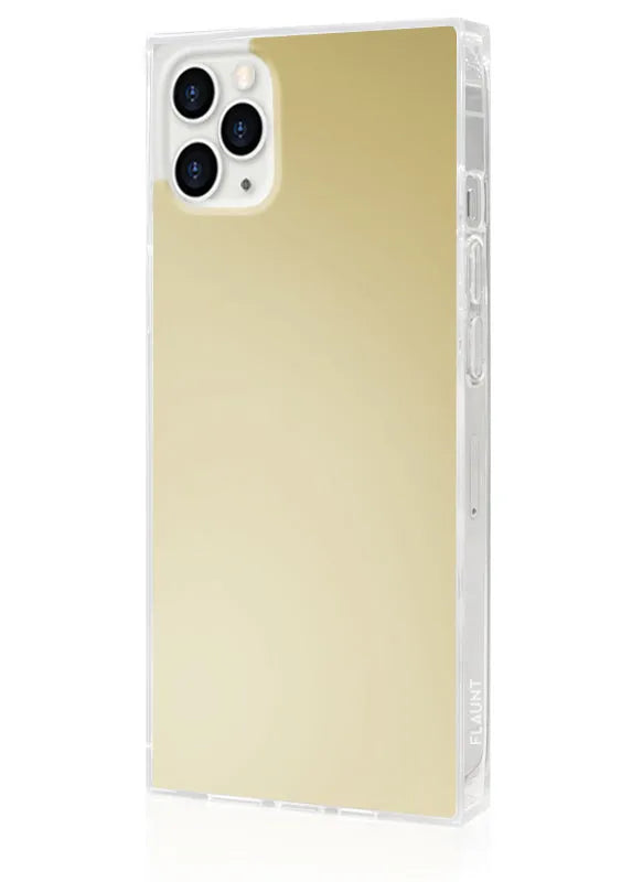 SQUARE® Metallic Gold Mirror iPhone Case