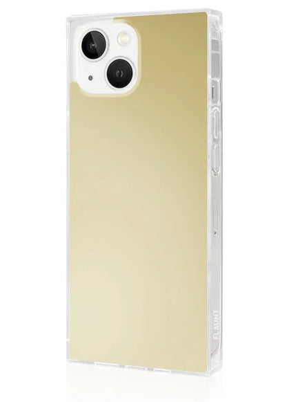 SQUARE® Metallic Gold Mirror iPhone Case