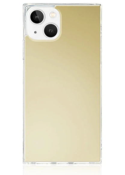 SQUARE® Metallic Gold Mirror iPhone Case
