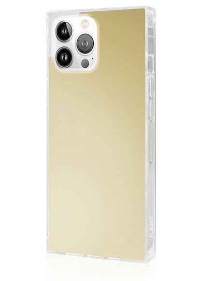 SQUARE® Metallic Gold Mirror iPhone Case
