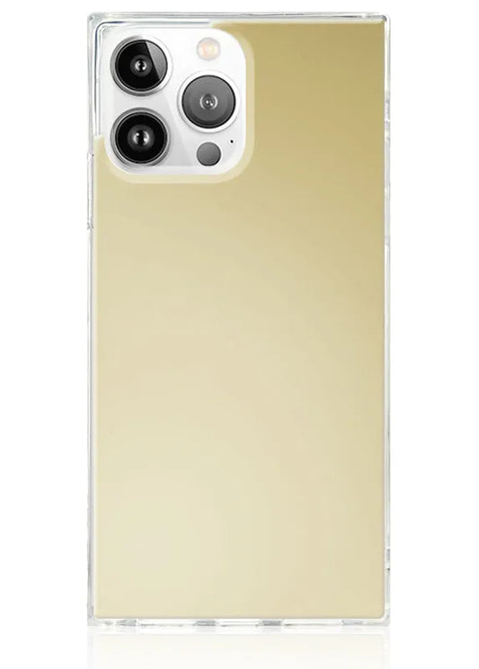 SQUARE® Metallic Gold Mirror iPhone Case