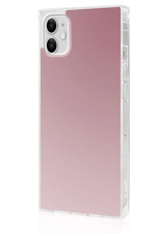 SQUARE® Metallic Rose Mirror iPhone Case