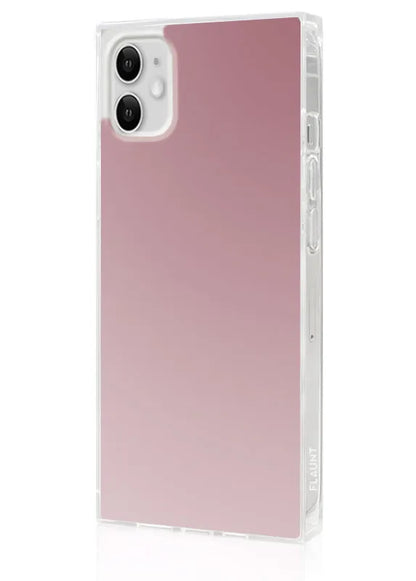 SQUARE® Metallic Rose Mirror iPhone Case