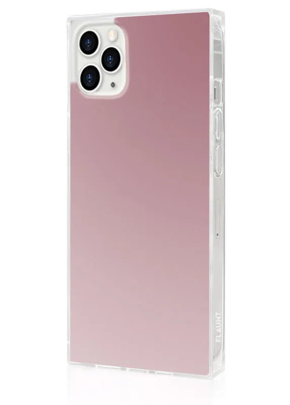 SQUARE® Metallic Rose Mirror iPhone Case