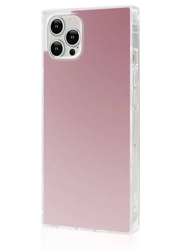 SQUARE® Metallic Rose Mirror iPhone Case