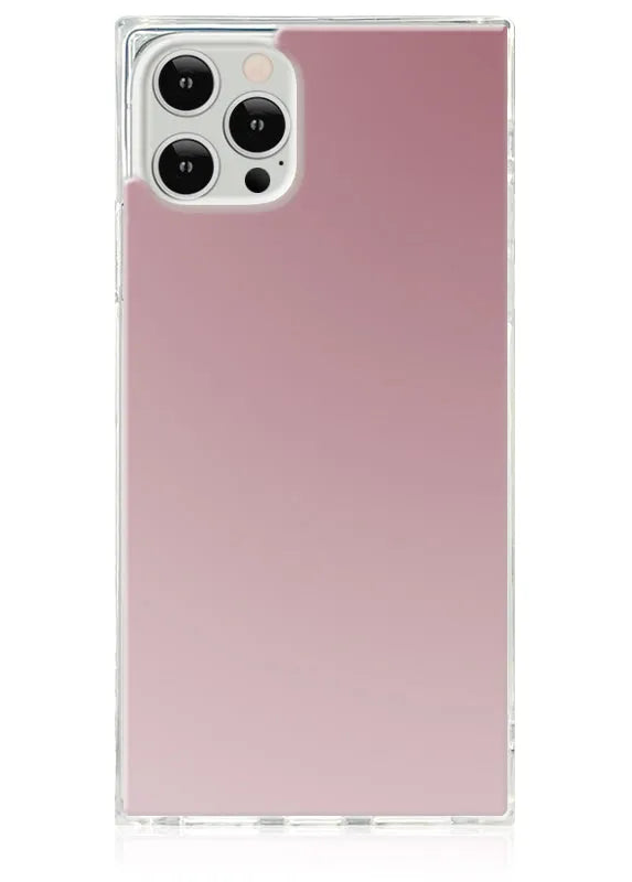 SQUARE® Metallic Rose Mirror iPhone Case