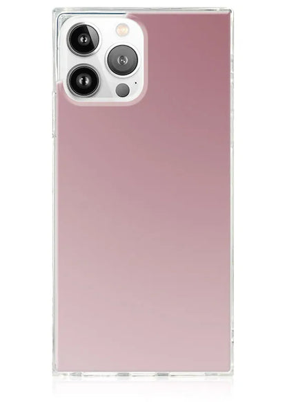 SQUARE® Metallic Rose Mirror iPhone Case