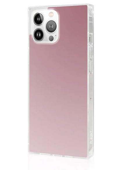SQUARE® Metallic Rose Mirror iPhone Case