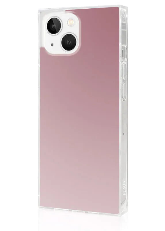 SQUARE® Metallic Rose Mirror iPhone Case