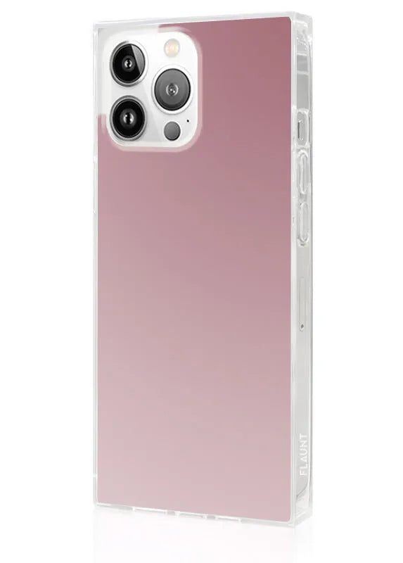SQUARE® Metallic Rose Mirror iPhone Case
