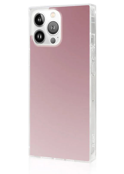 SQUARE® Metallic Rose Mirror iPhone Case