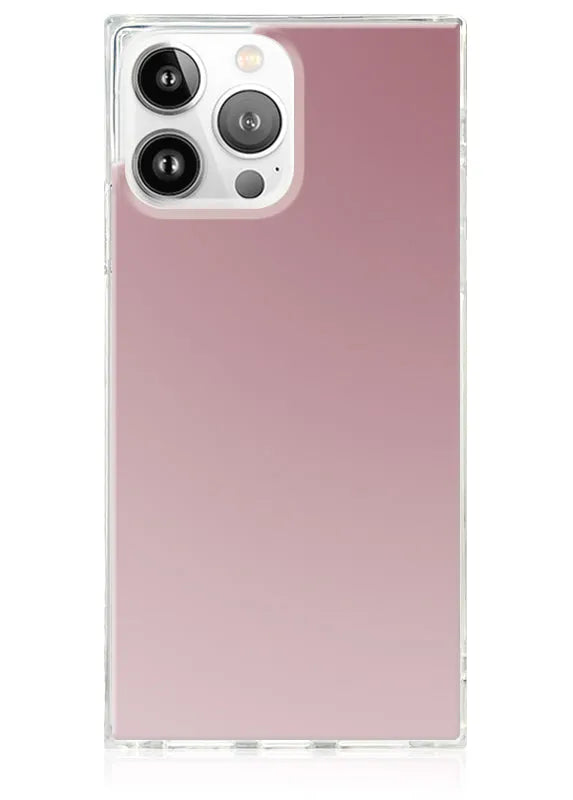 SQUARE® Metallic Rose Mirror iPhone Case