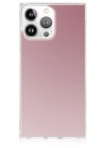 SQUARE® Metallic Rose Mirror iPhone Case