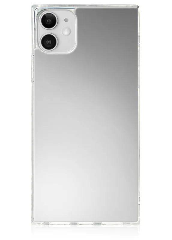 SQUARE® Metallic Silver Mirror iPhone Case