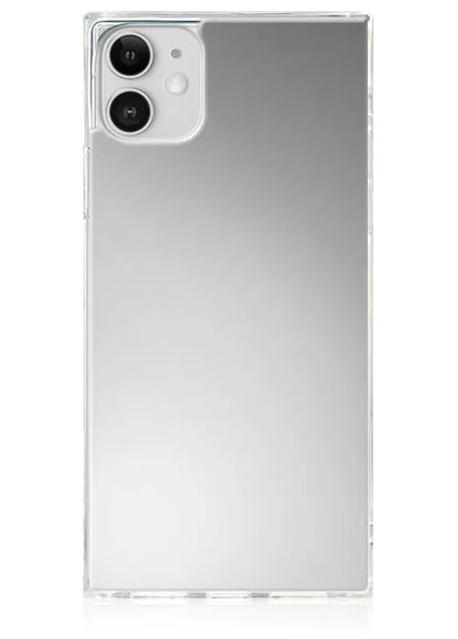 SQUARE® Metallic Silver Mirror iPhone Case